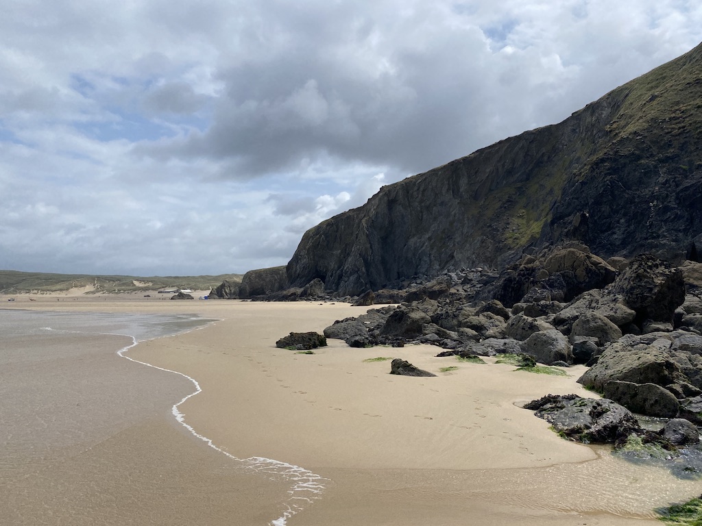 The south side of Holywell Bay